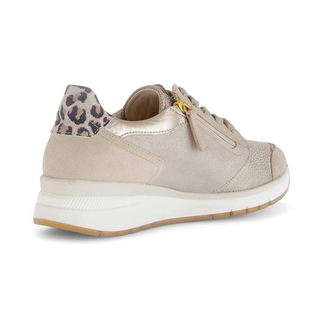GABOR Sand   guld, leo sneaker vidde K