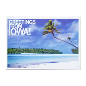 Greetings Iowa Beach Postcard