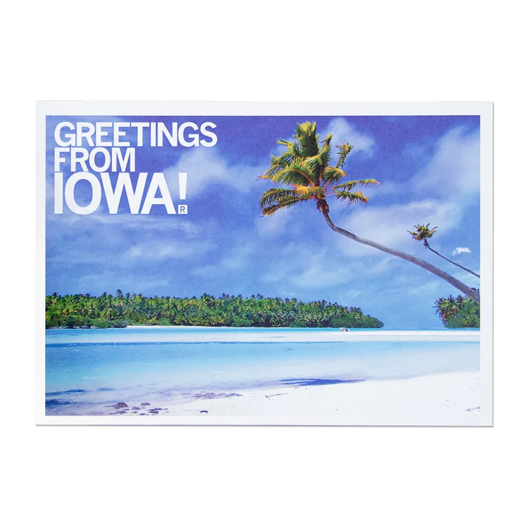 Greetings Iowa Beach Postcard