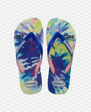 Havaianas Tie Dye Top Fashion Blue Flip Flops