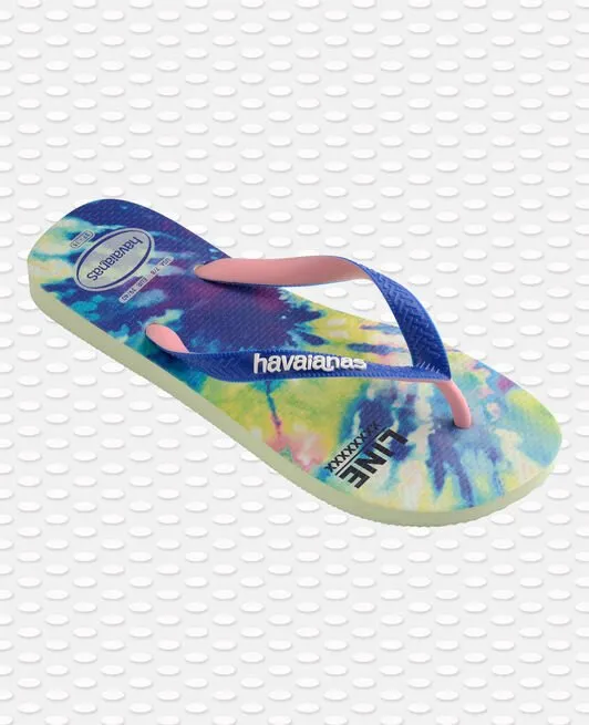 Havaianas Tie Dye Top Fashion Blue Flip Flops