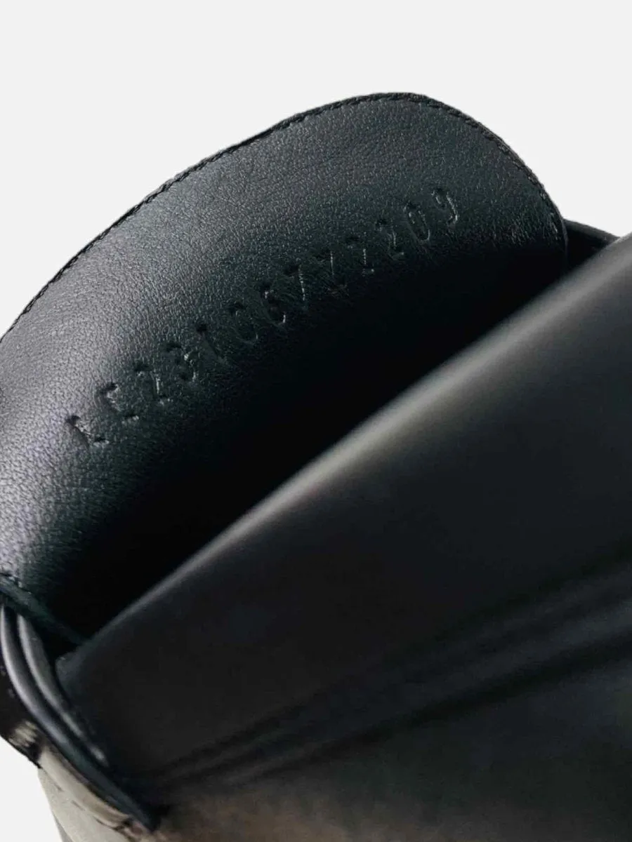 HERMES Destin Black Loafers 36.5