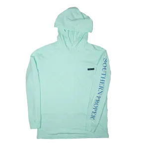 Hoodie Tee: Beach Glass