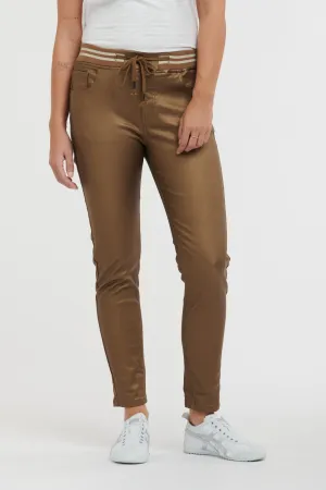 ITALIAN STAR Pleather Tommy Jean - Gold