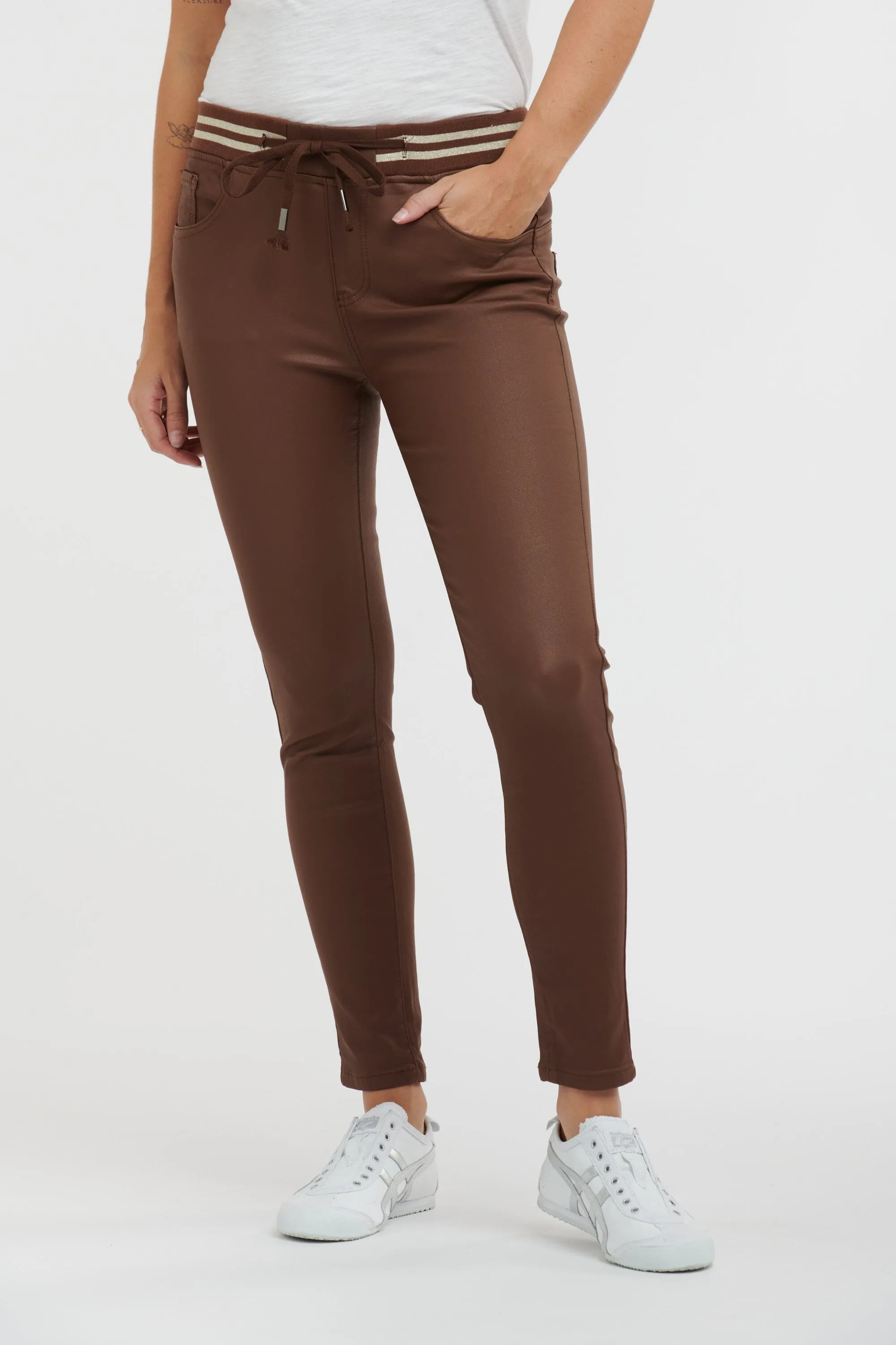 ITALIAN STAR Pleather Tommy Jean - Toffee