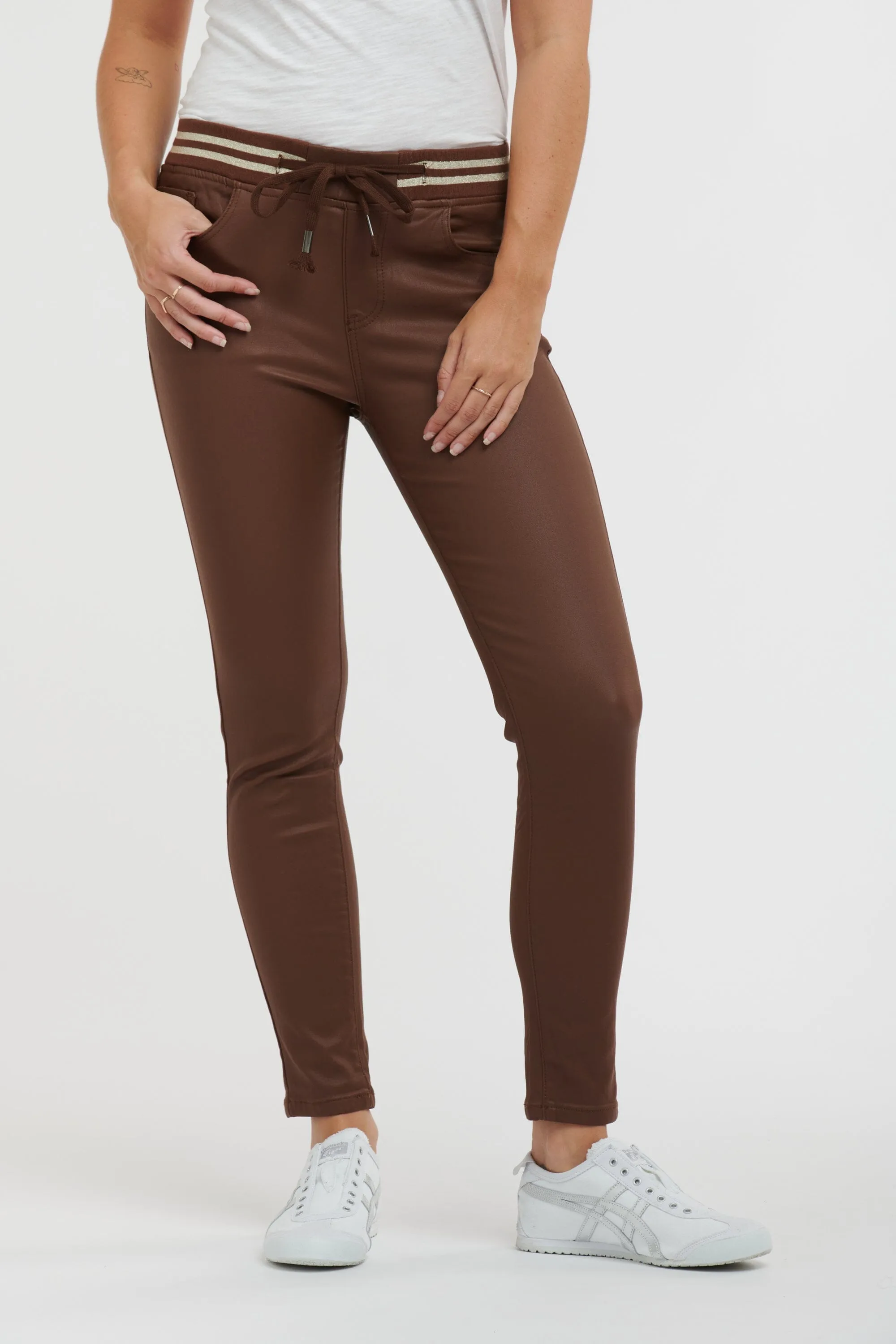 ITALIAN STAR Pleather Tommy Jean - Toffee