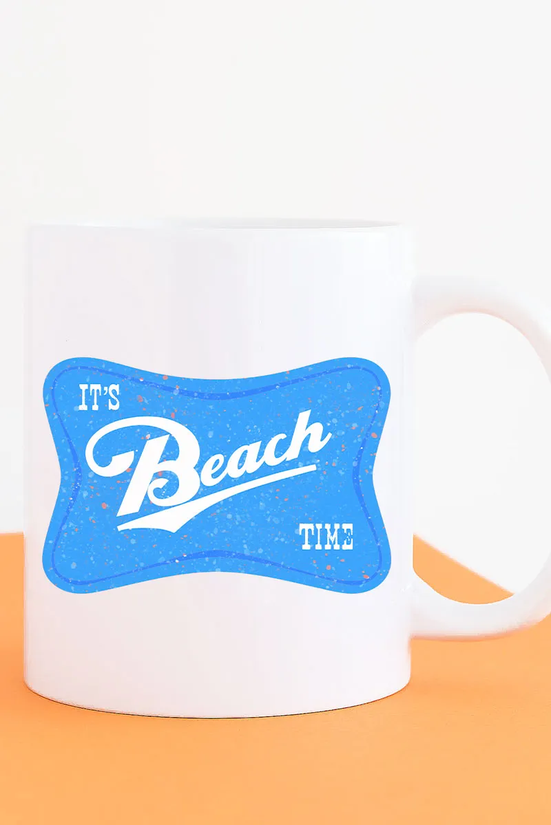 It's Beach Time Ceramic Mug