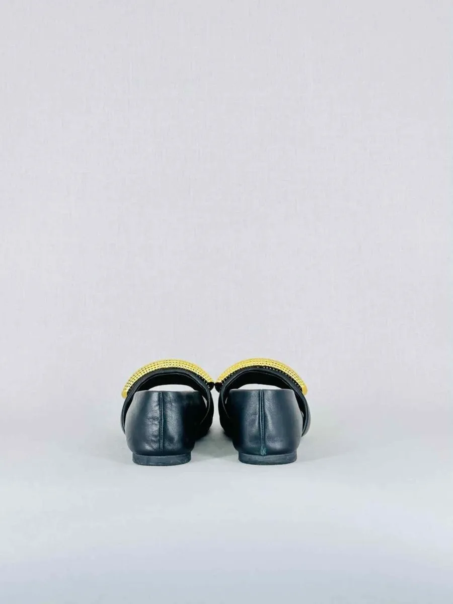 JW ANDERSON Bubble Black Ballet Flats 38