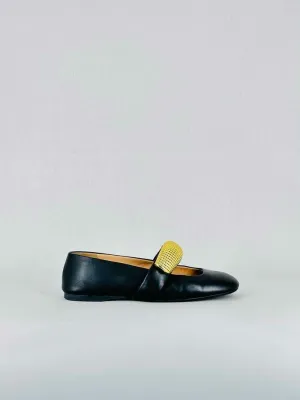 JW ANDERSON Bubble Black Ballet Flats 38