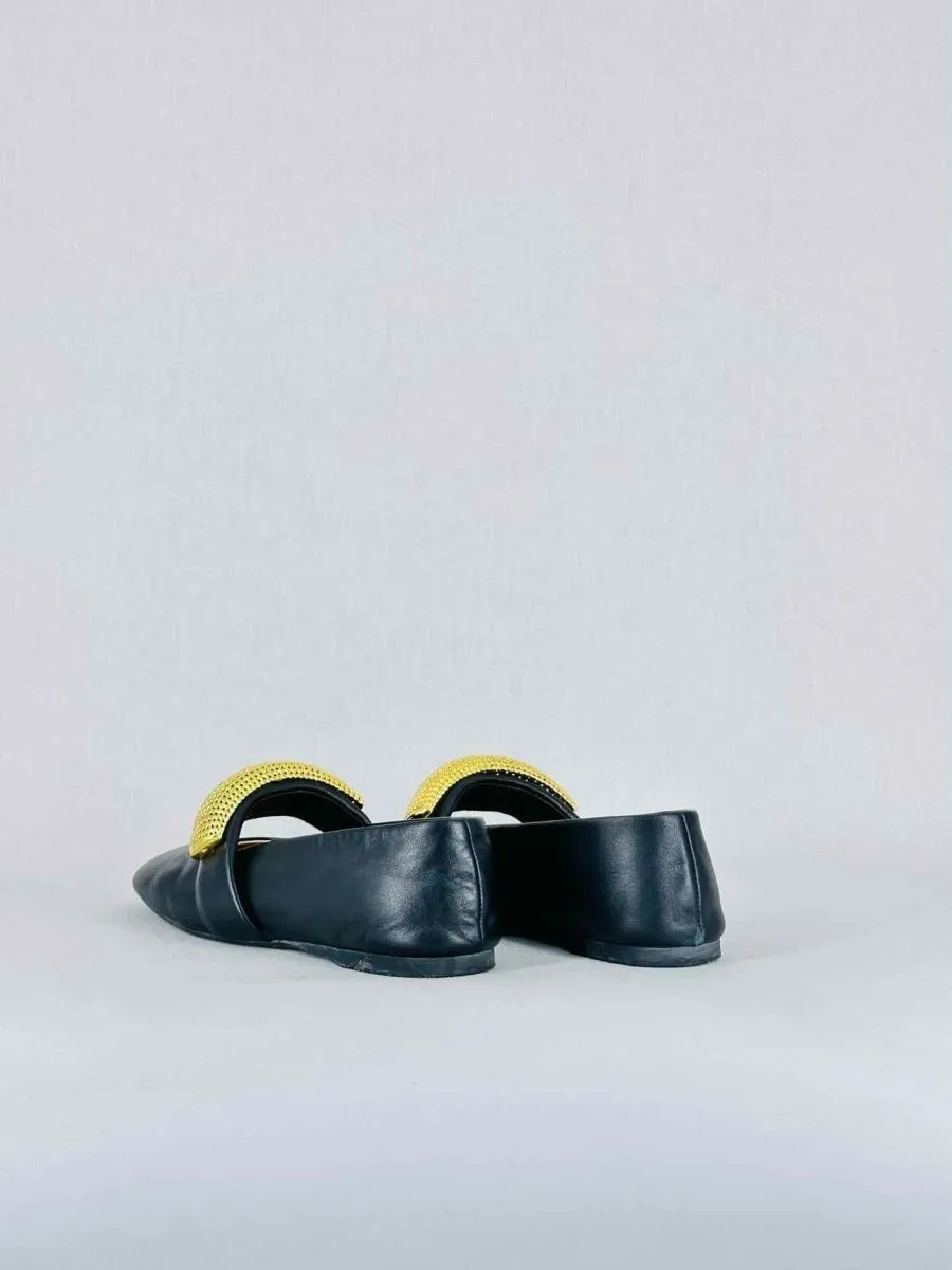 JW ANDERSON Bubble Black Ballet Flats 38