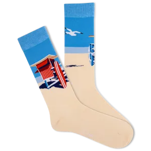 K.Bell Men's Beach Hut Crew Sock