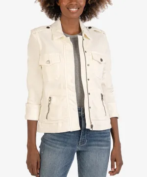Kut from the Kloth Amanda Utility Jacket Off White