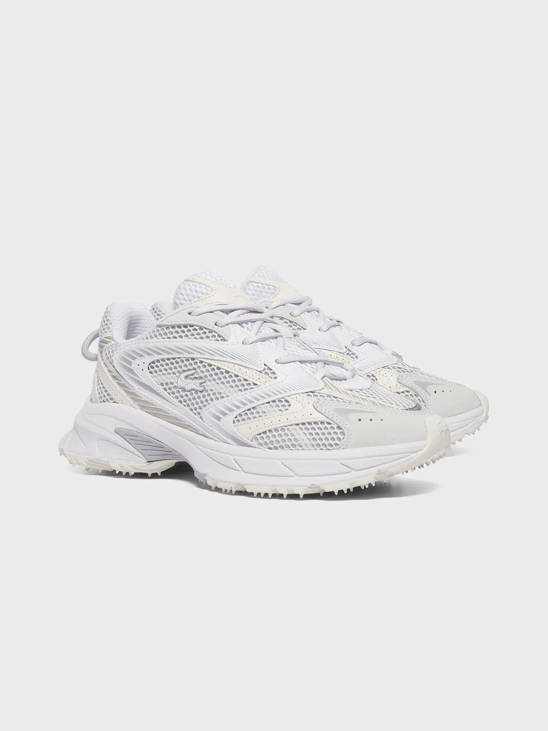 Lacoste L003 Neo Shot Sneakers | White/Off-White