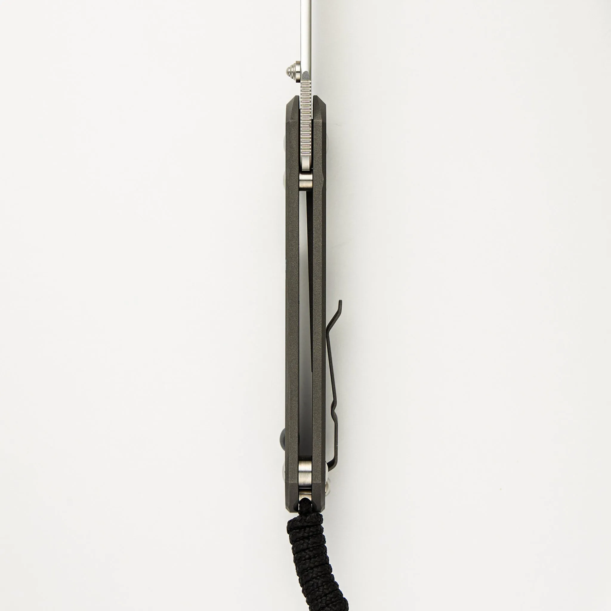 Large Sebenza 31 - Unique Graphic - Drop Point CPM MagnaCut Blade - Silver Single Thumb Lug