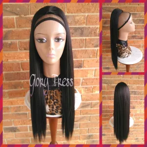 Long & Straight Ponytail, Drawstring Ponytail, Hair Piece, Heat Safe // KINDNESS