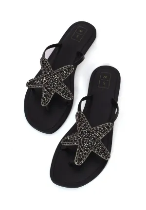 Lucy Black Starfish Sandal
