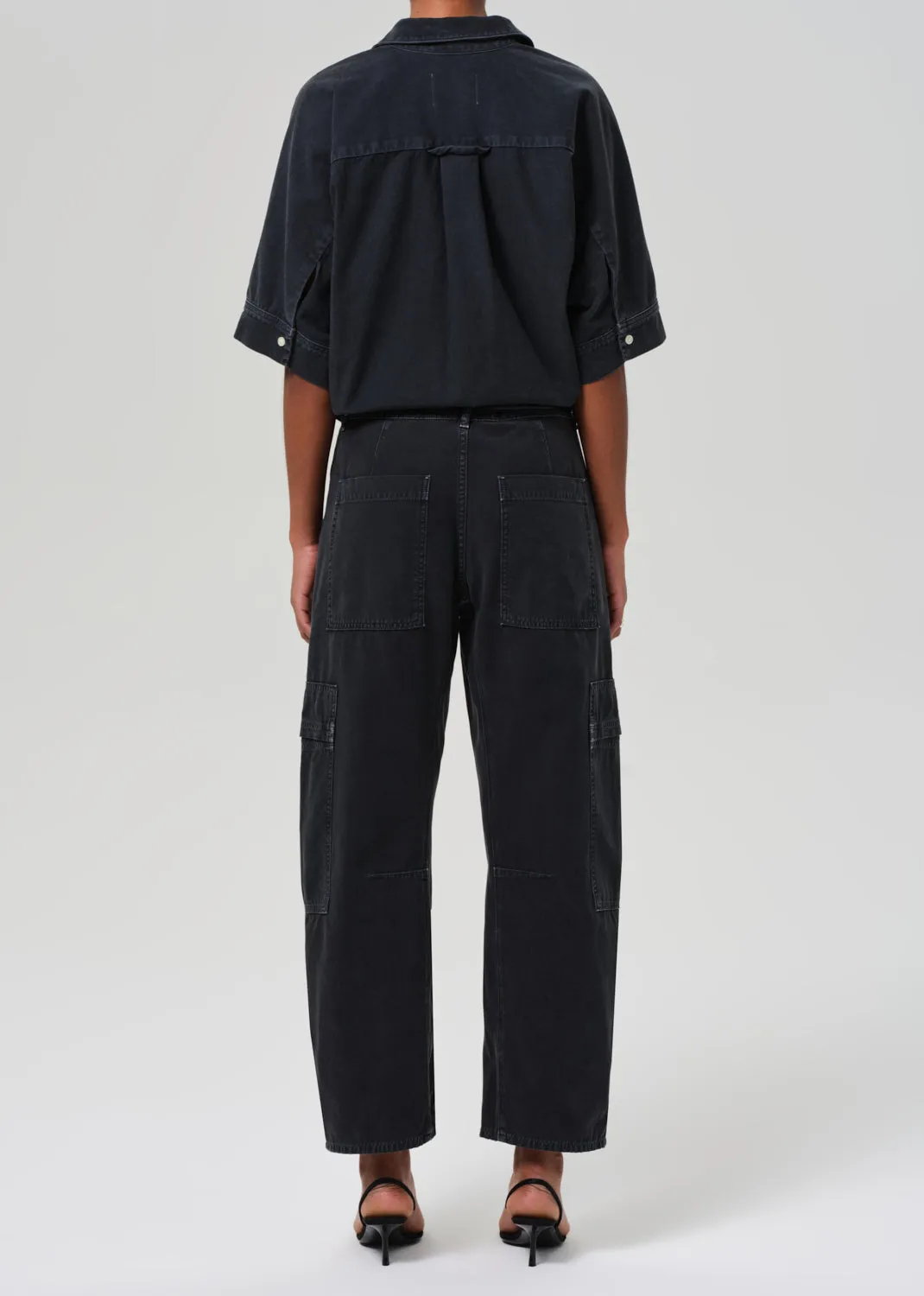 Marcelle Low Slung Easy Cargo - Washed Black
