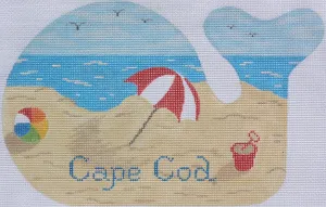 Medium Whale - Beach Scene