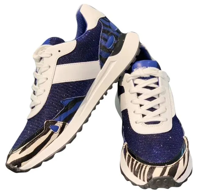 MICHAEL KORS MONROE MIXED MEDIA TRAINER SNEAKERS