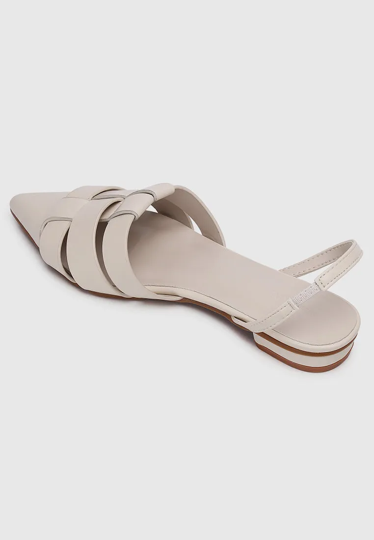 Miel Slingback Flats & Ballerina (Almond)