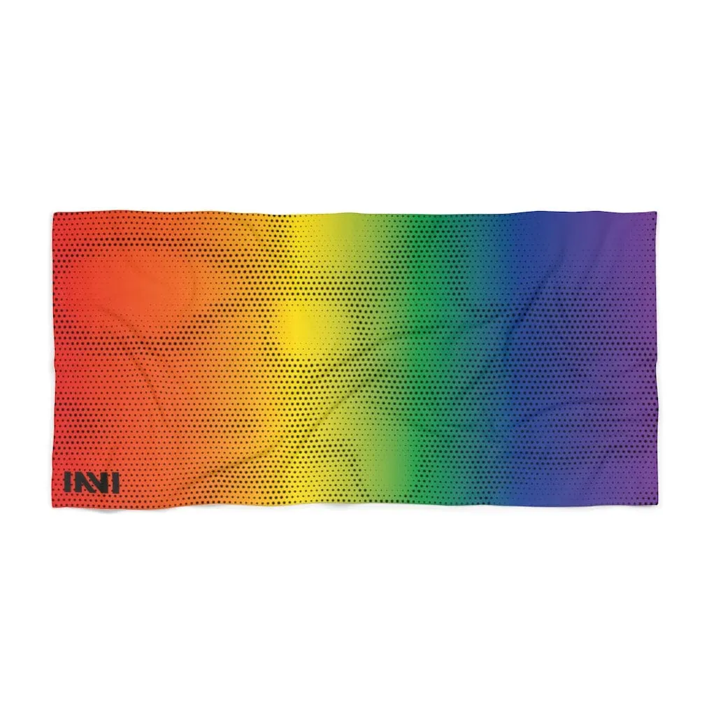 Modern Rainbow Beach Towel