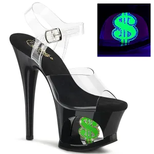 MOON-708USD  Clear/Black-Neon Green