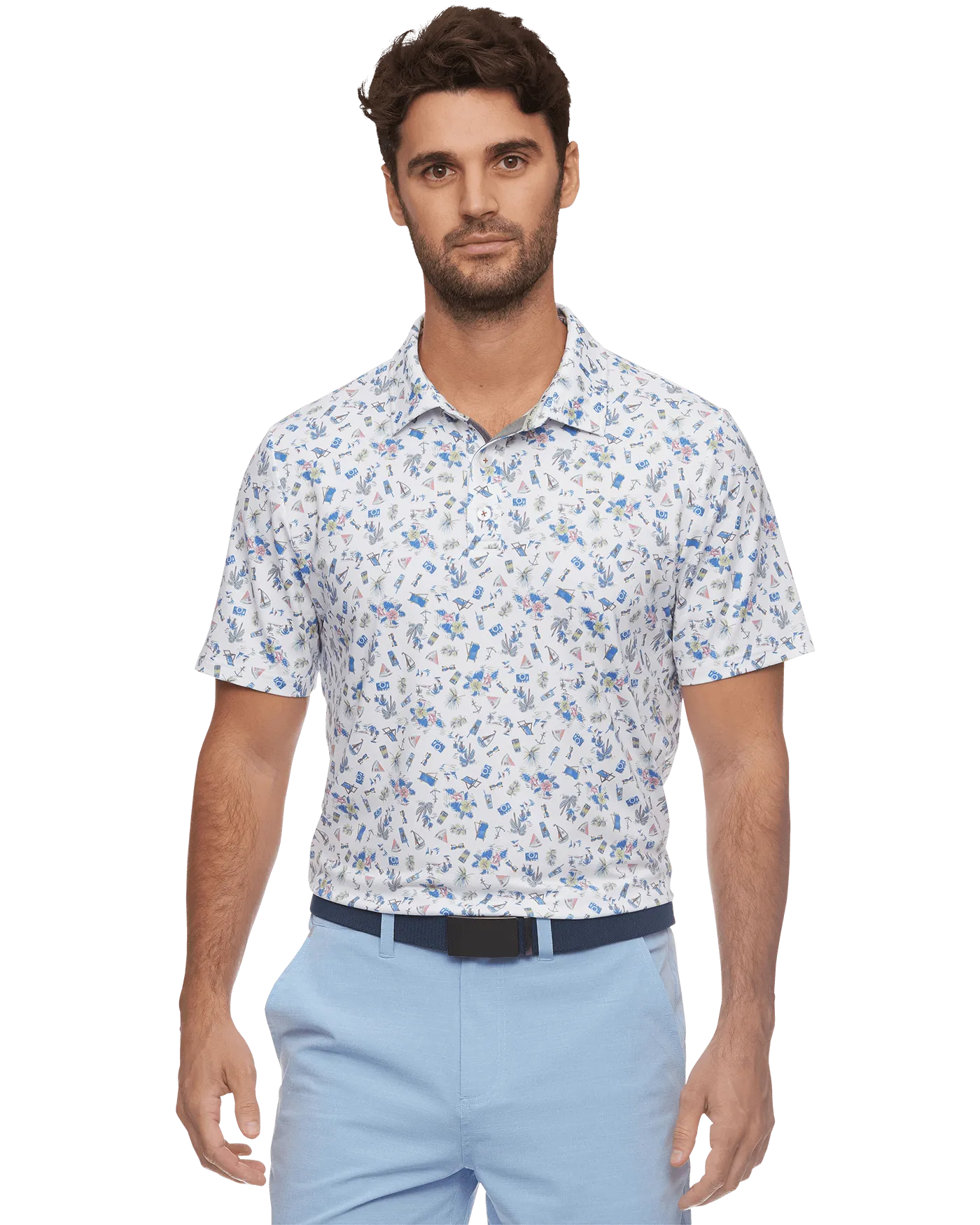 MVP OPELIKA BEACH PRINT POLO