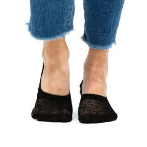 No Slip Knit Burnout Sneaker Socks- 3 Pack