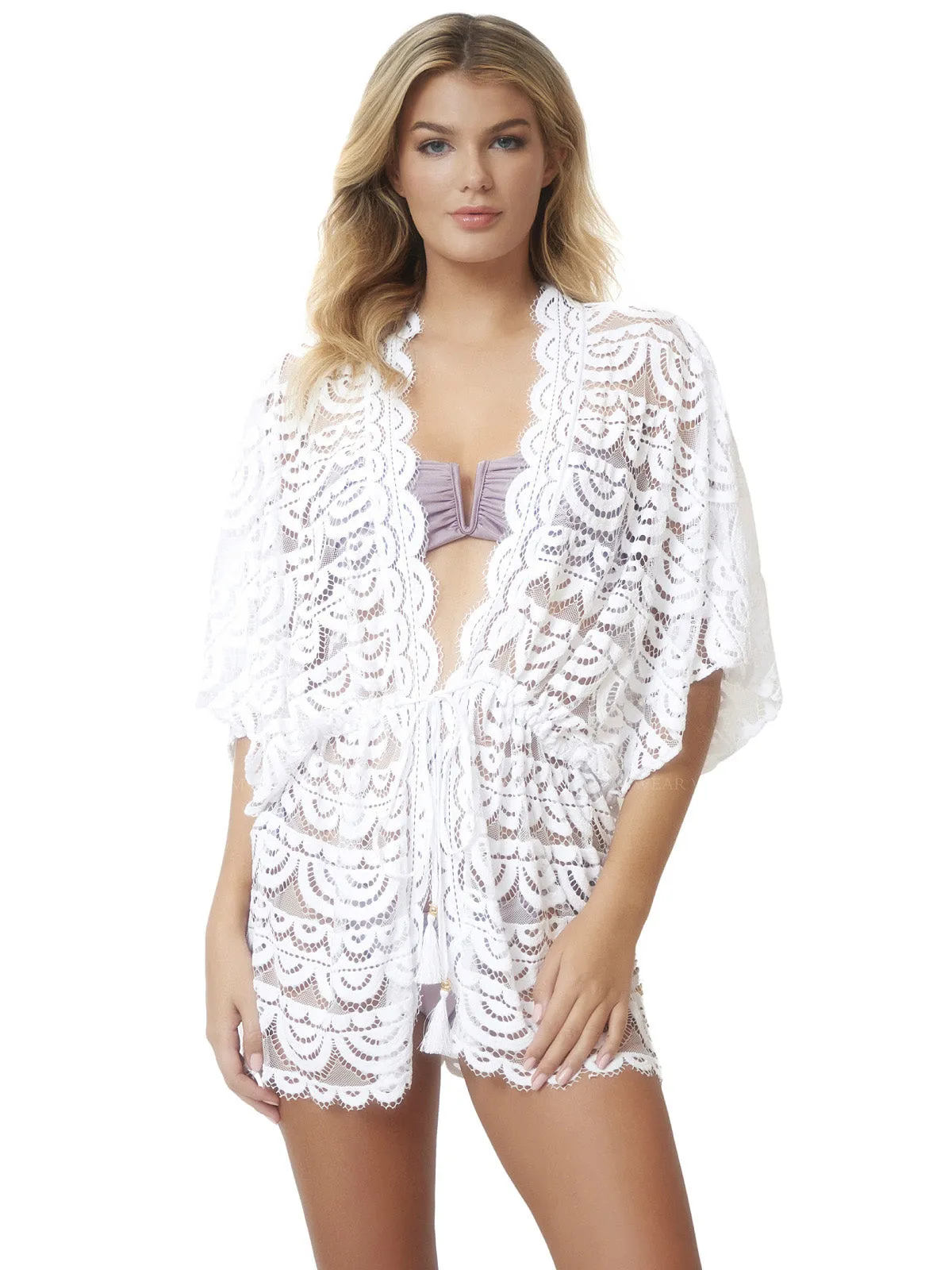Noah Lace Tie Kimono ::RET