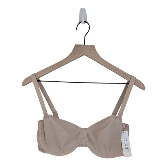 *NWT* CUUP Bra - The Balconette Mesh, Size 34E (DD), Sand
