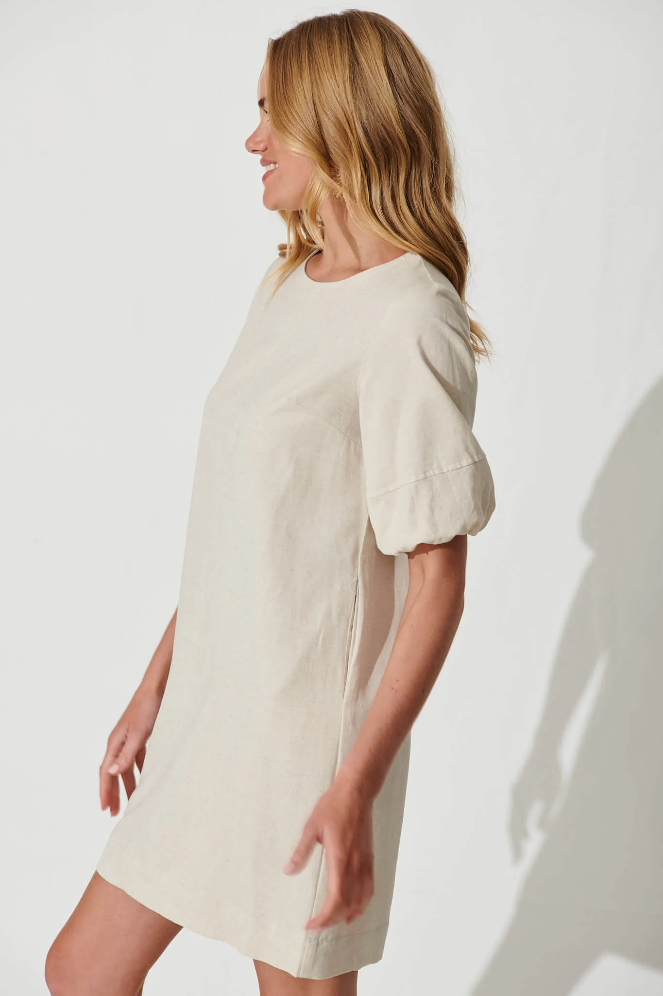 Oatmeal Cotton Linen Kyoto Dress