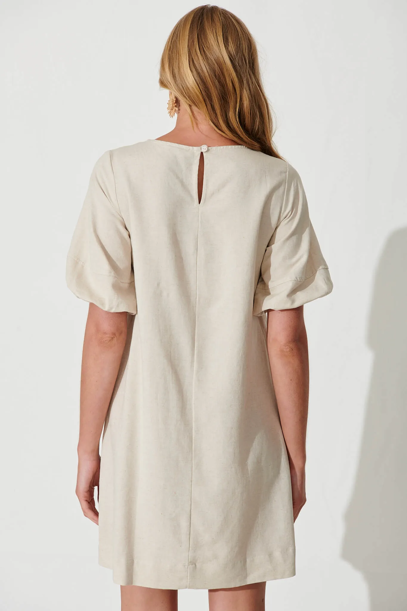 Oatmeal Cotton Linen Kyoto Dress