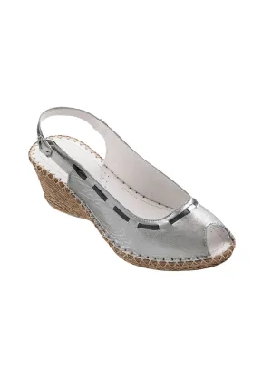 Open toe leather sandal