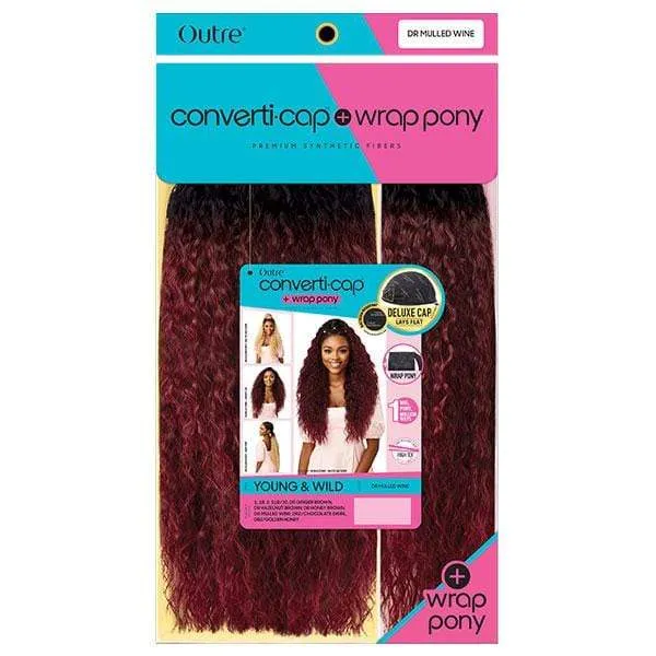 Outre Converti Cap   Wrap Pony Synthetic Hair Wig - YOUNG & WILD