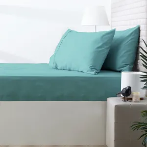 Park Avenue 500 Thread Count Natural Cotton Combo Set - Turquoise
