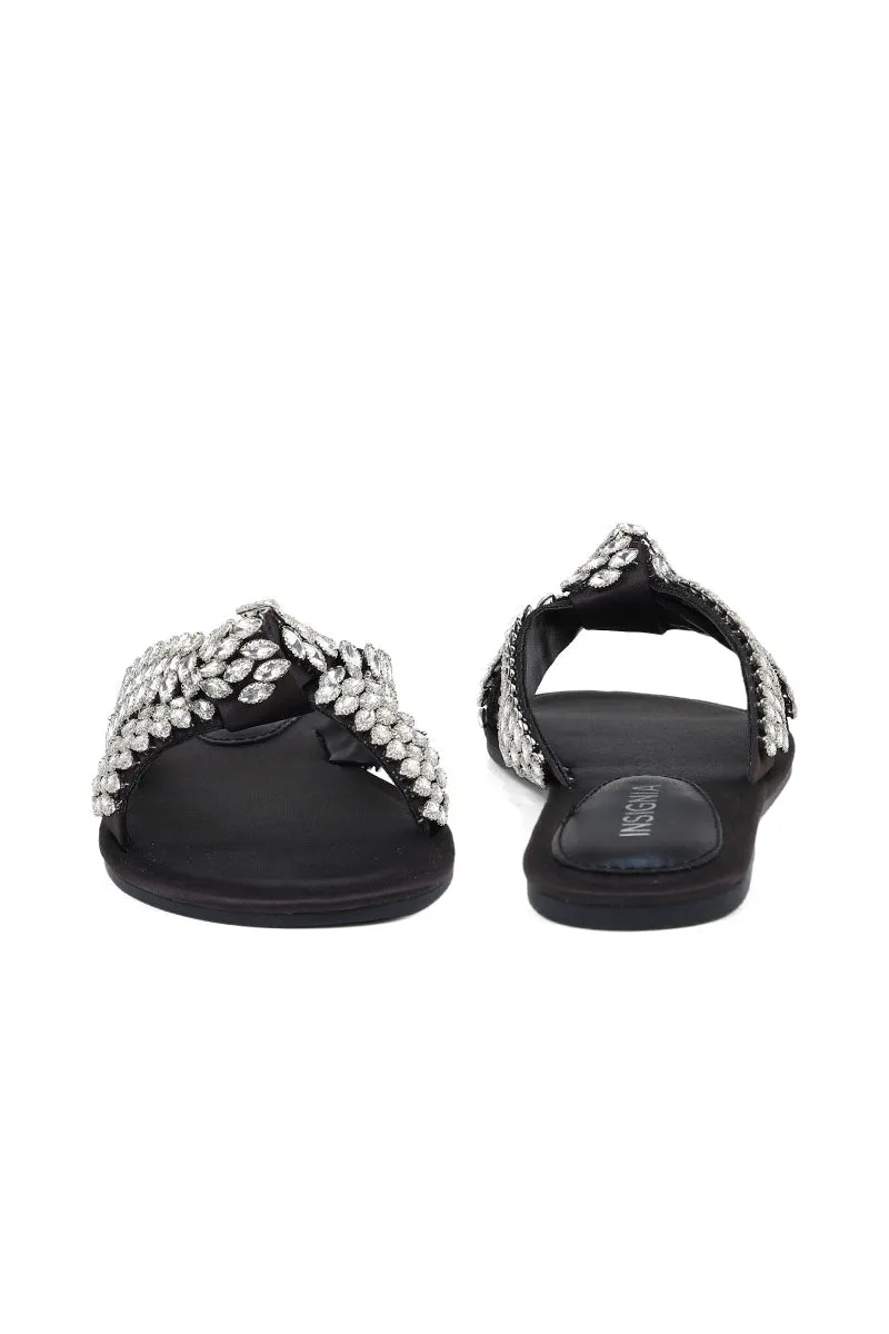 Party Wear Slip On I29243-Black
