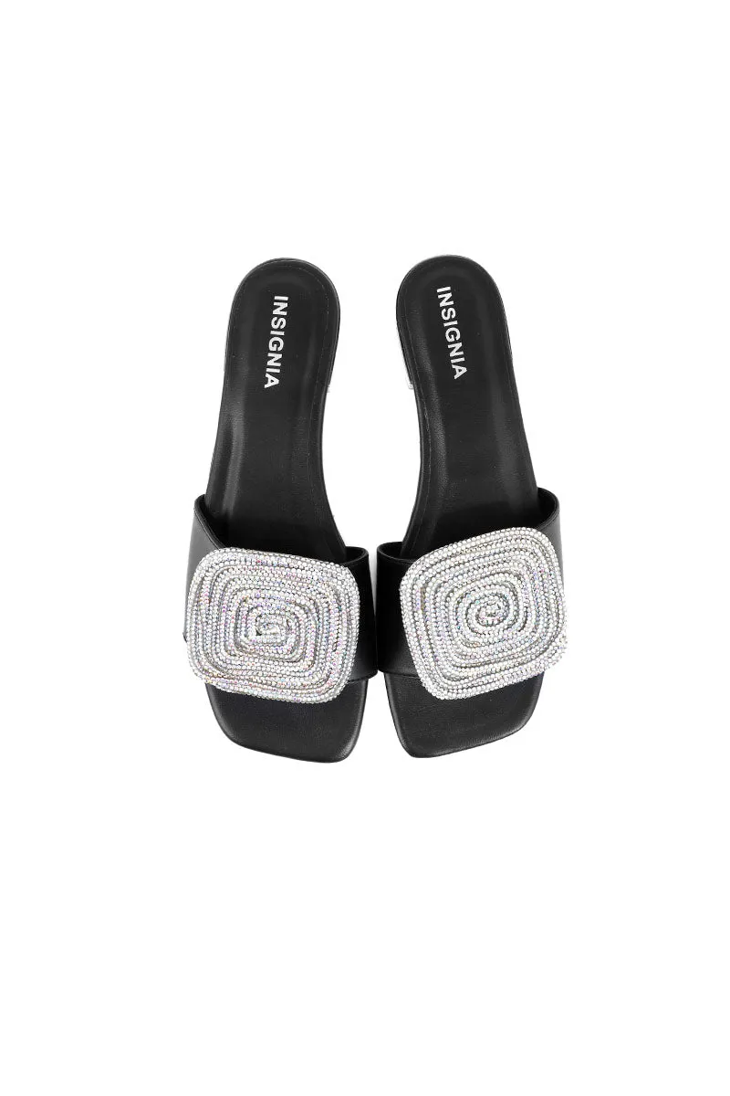 Party Wear Slip On I29264-Black