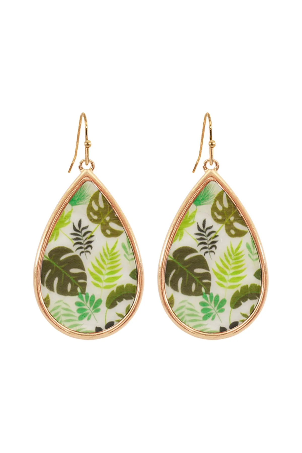 PLANTERA MOP FISH HOOK TEARDROP EARRINGS