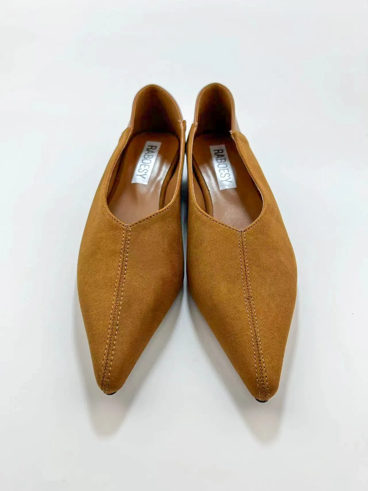 Point Toe Slip On Flats