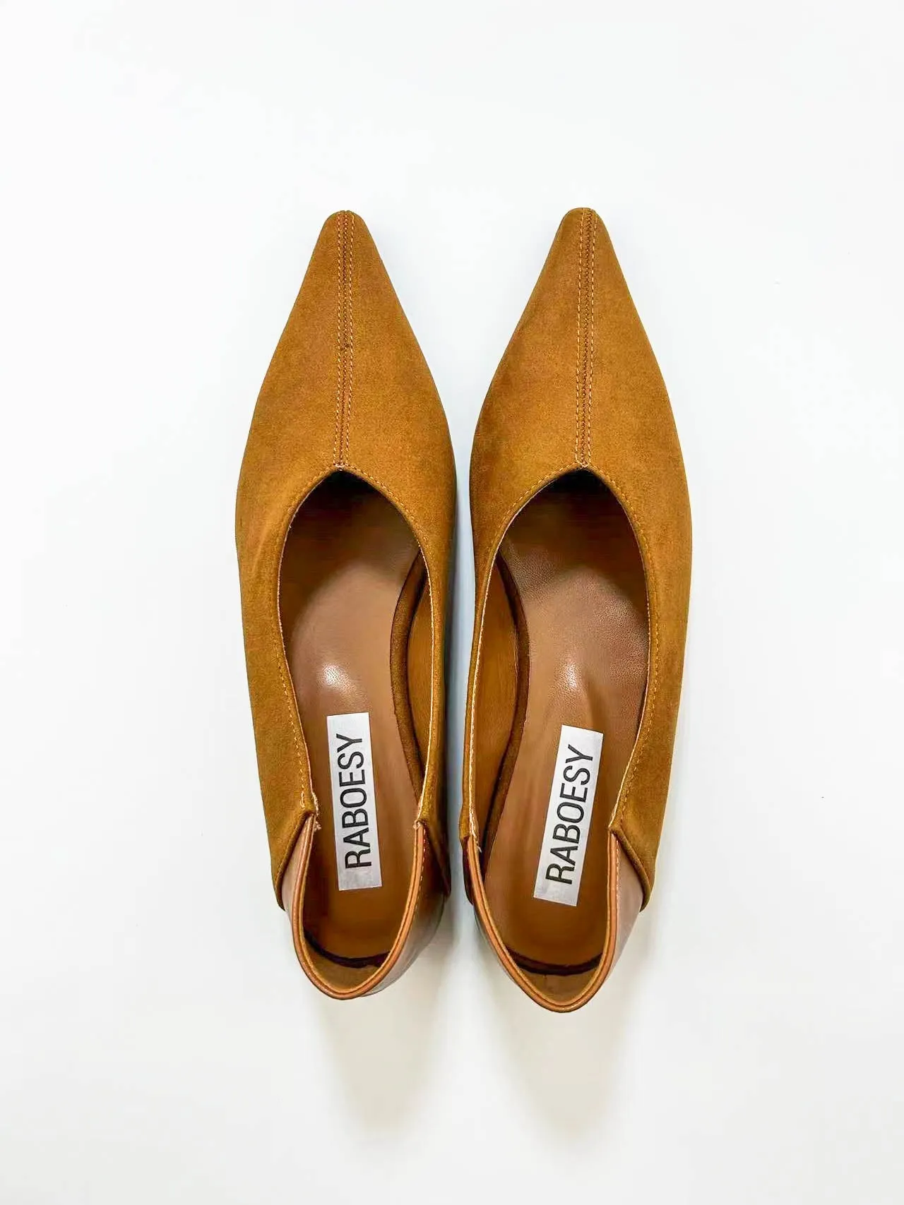 Point Toe Slip On Flats