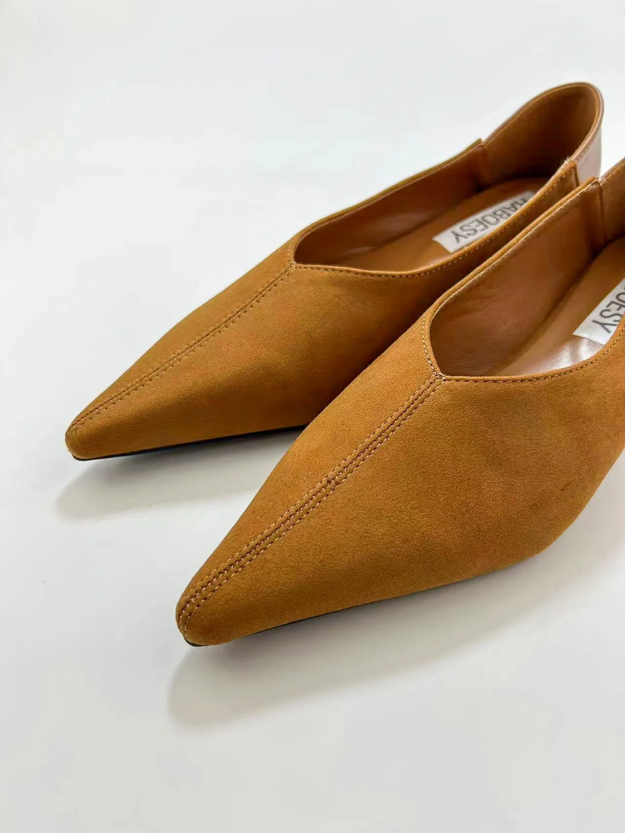 Point Toe Slip On Flats