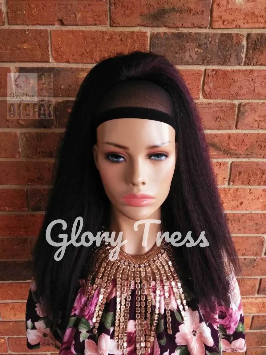 Ponytail, Yaki Straight Ponytail,  Wigs, Kinky Straight Ponytail, Drawstring Ponytail, Ponytail Hair Piece, Yaki Texture //DELIVER