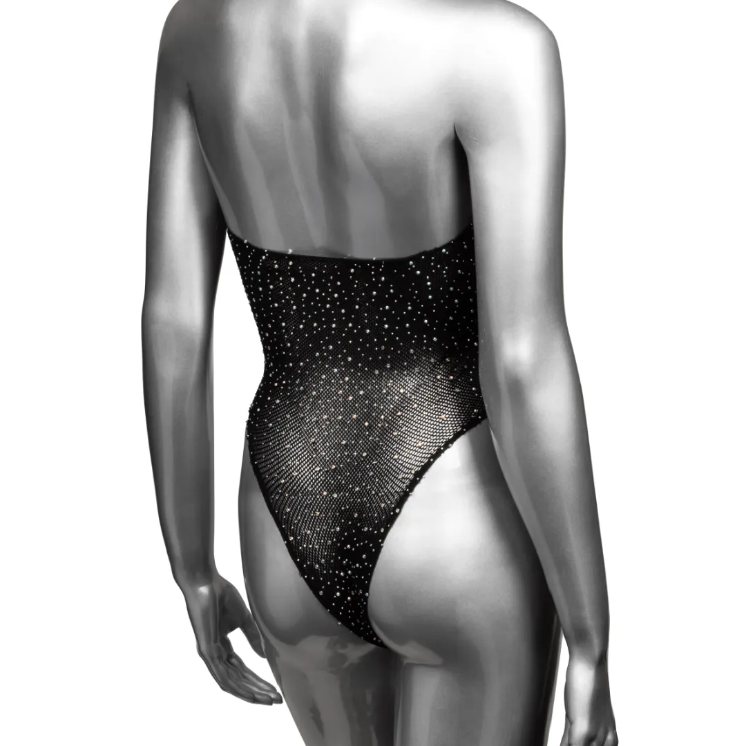 Radiance™ Deep V Neck Body Suit with Gem Accents