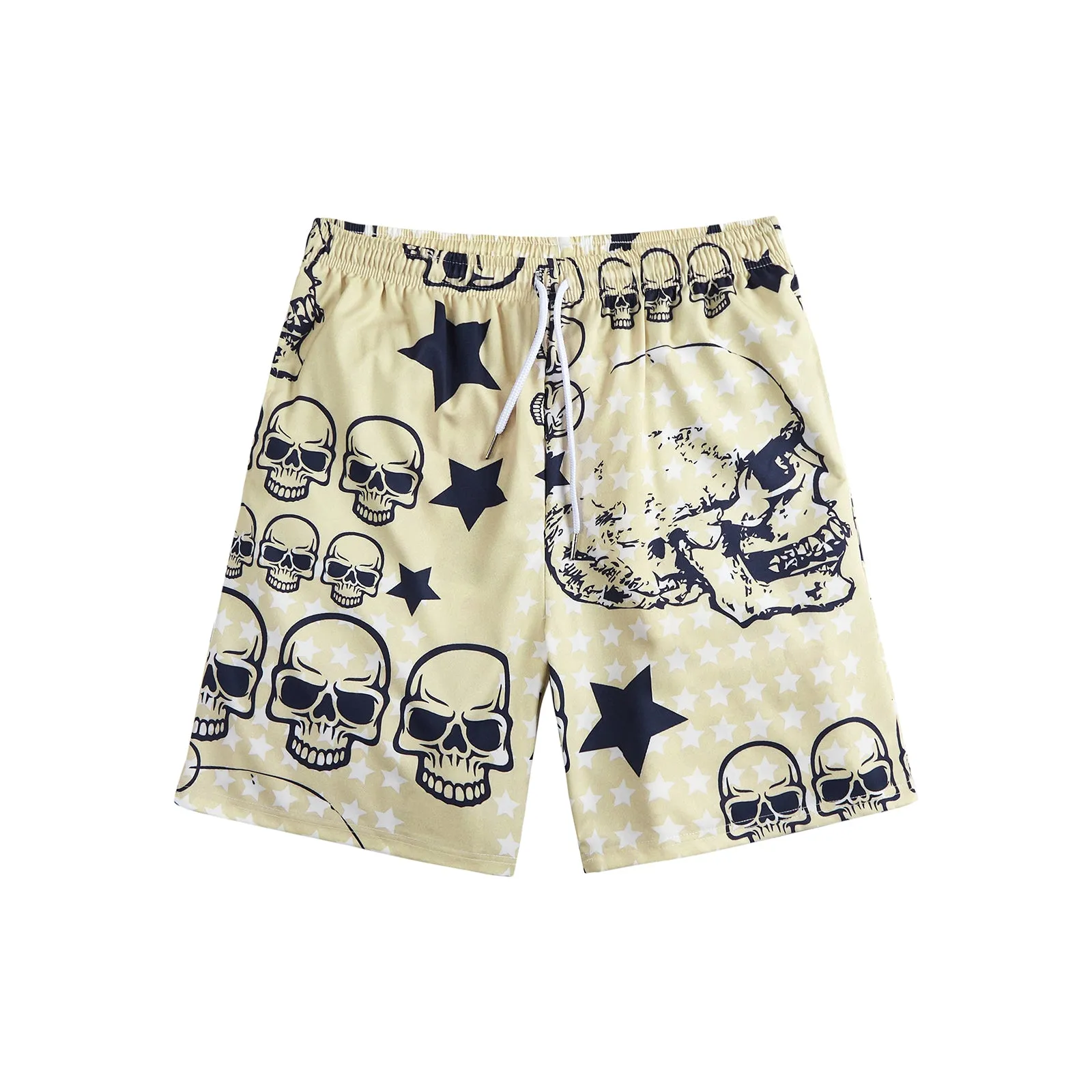 RETRO SKULL STAR 11'' INSEAM SWIM TRUNKS