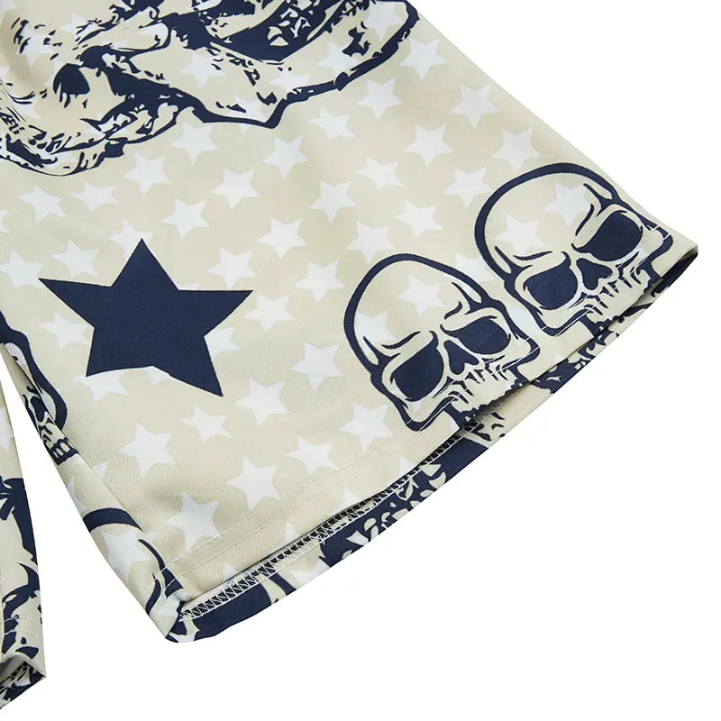 RETRO SKULL STAR 11'' INSEAM SWIM TRUNKS
