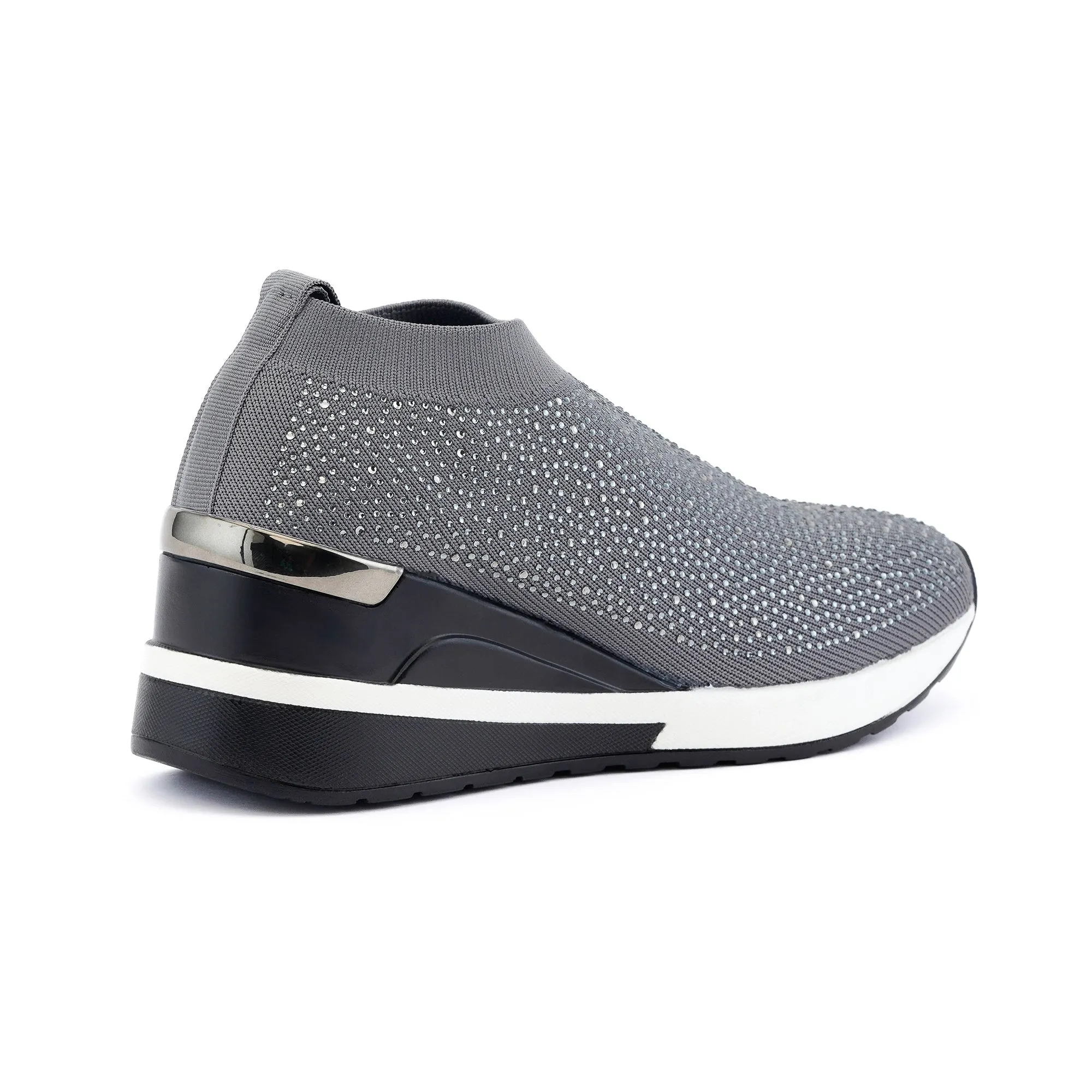 Rimini Gray Strass Sneakers