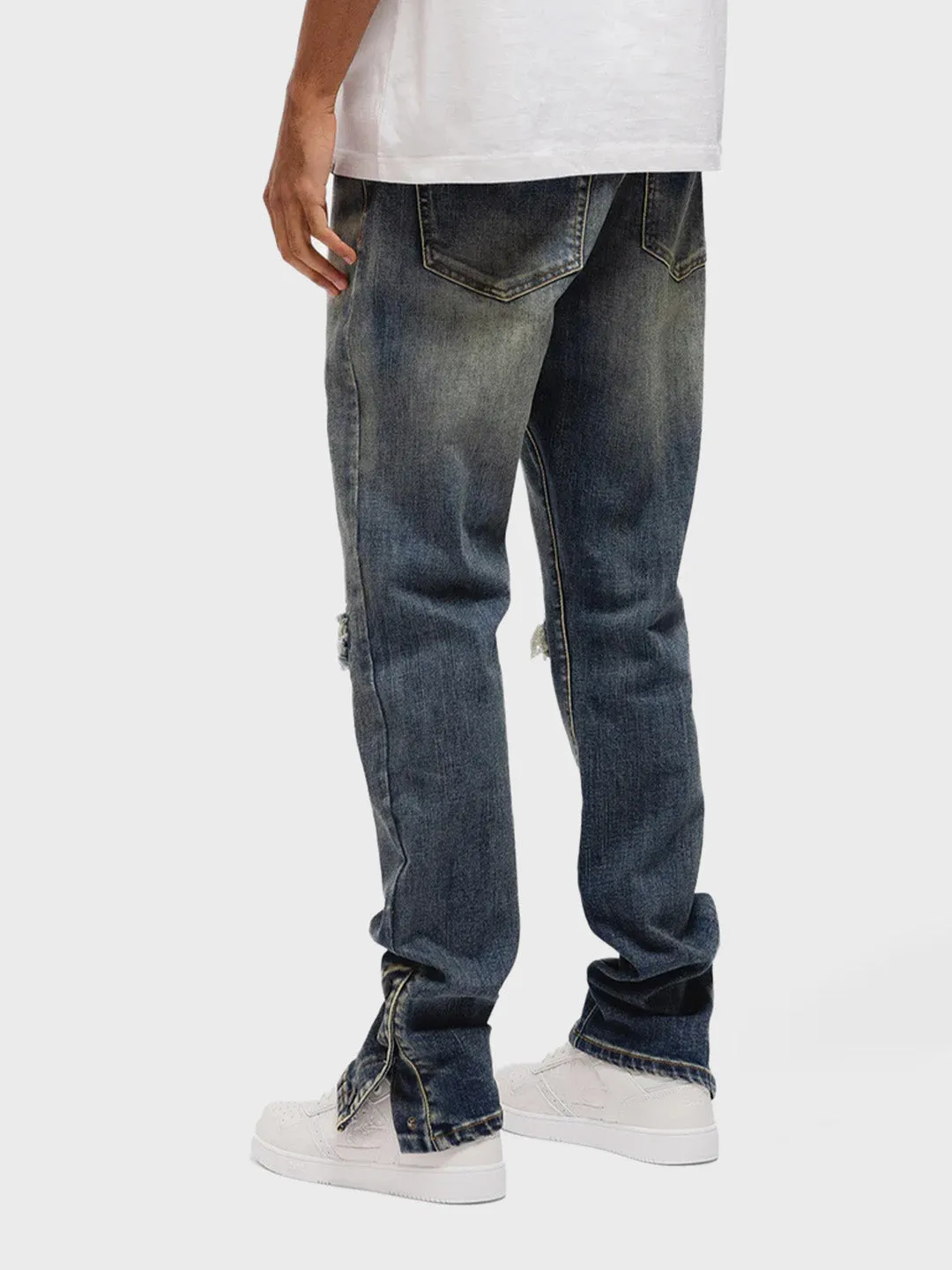 Rivero Button Jeans | Dark Blue Denim