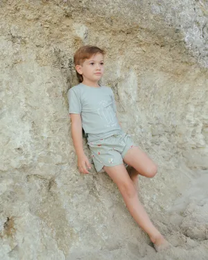 RYLEE   CRU Short Sleeve Rashguard Tee || Sage