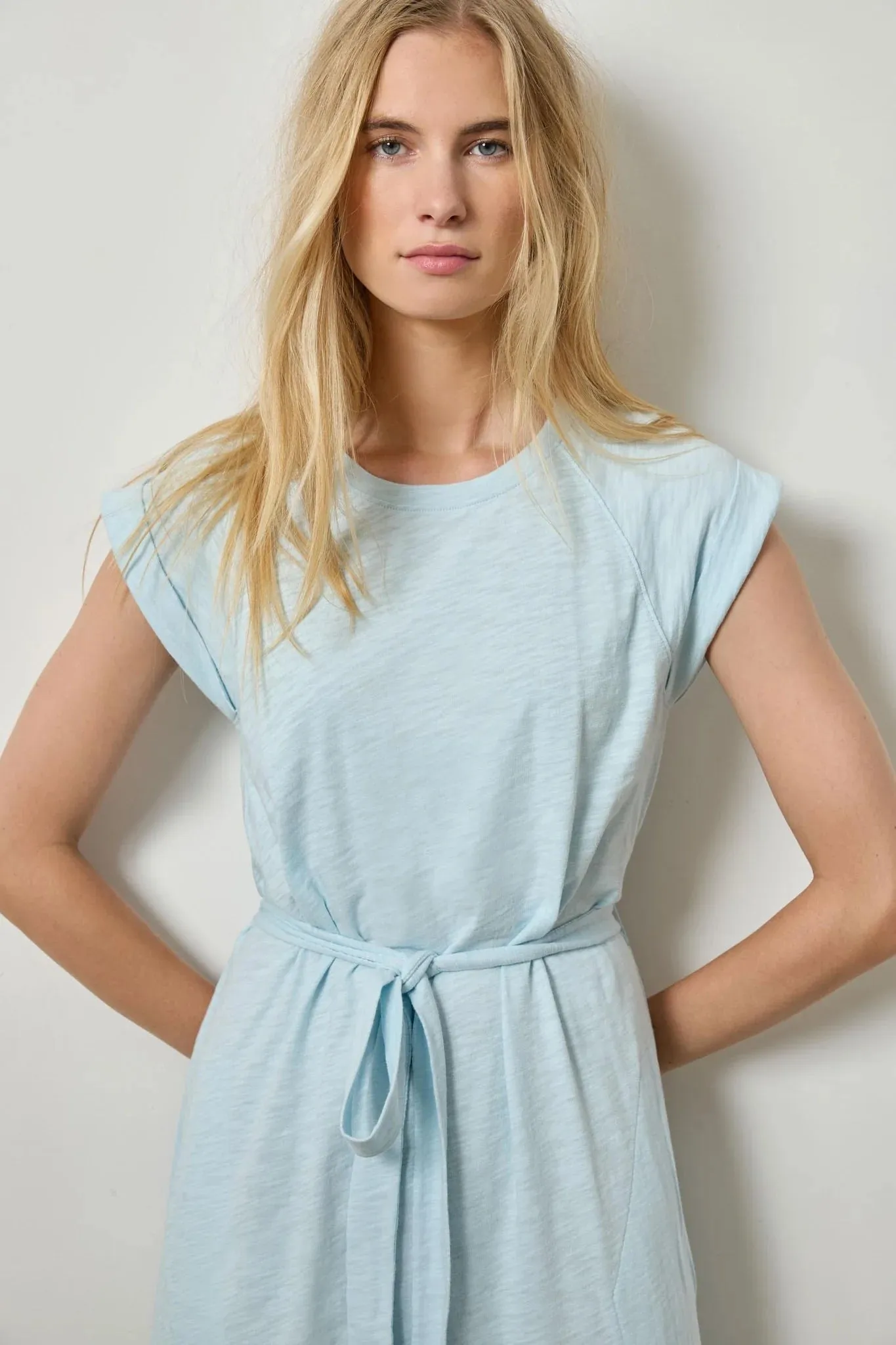 Saddle Sleeve Maxi Dress in Spa
