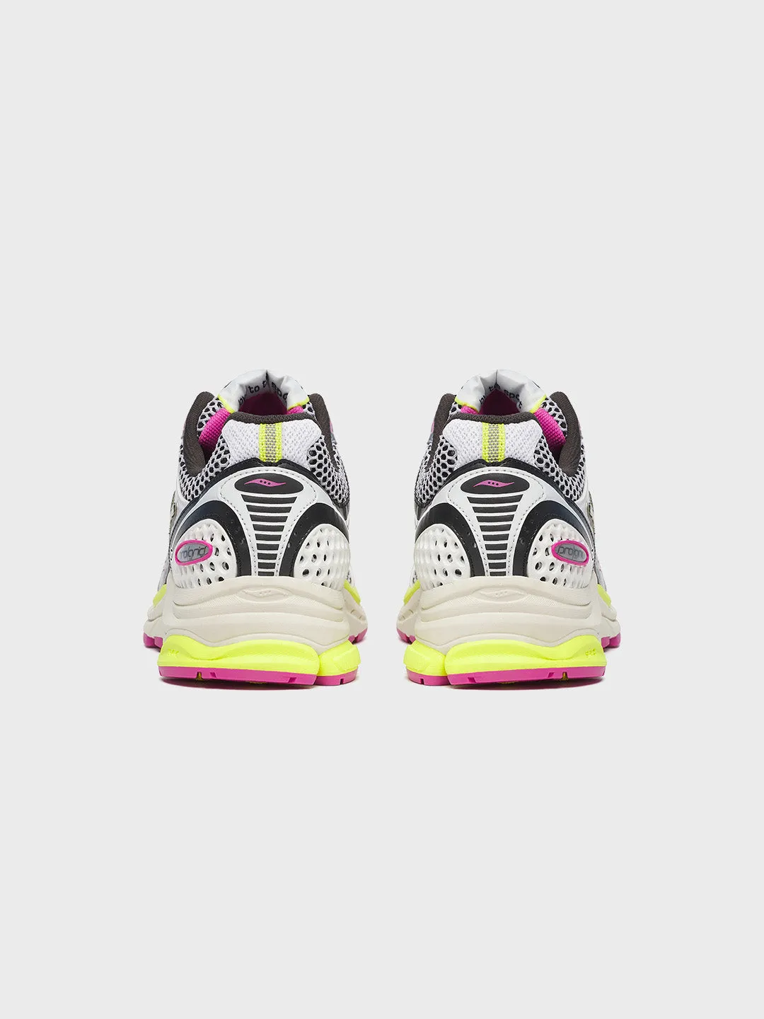 Saucony Progrid Triumph 4 Sneakers | White/Fluo